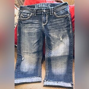 Hydraulic Women's Blue Cropped Jeans